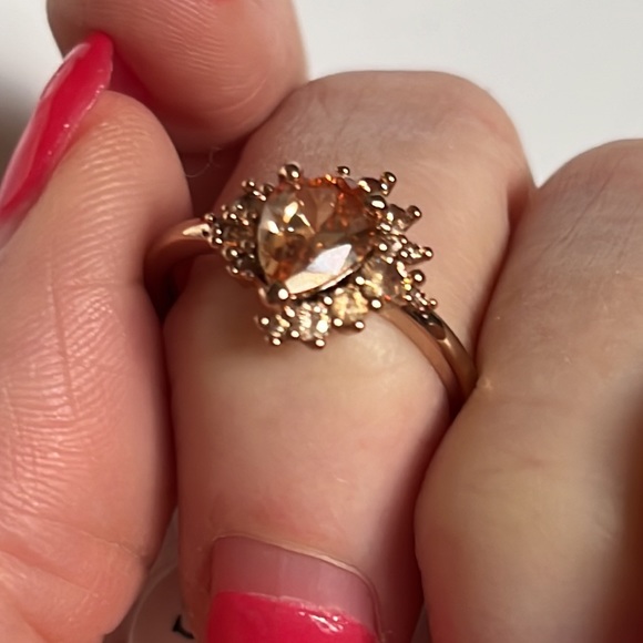 Morganite Rose Gold Ring sz7 - Picture 2 of 11